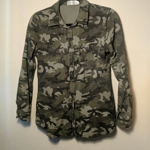 Camo Button Up